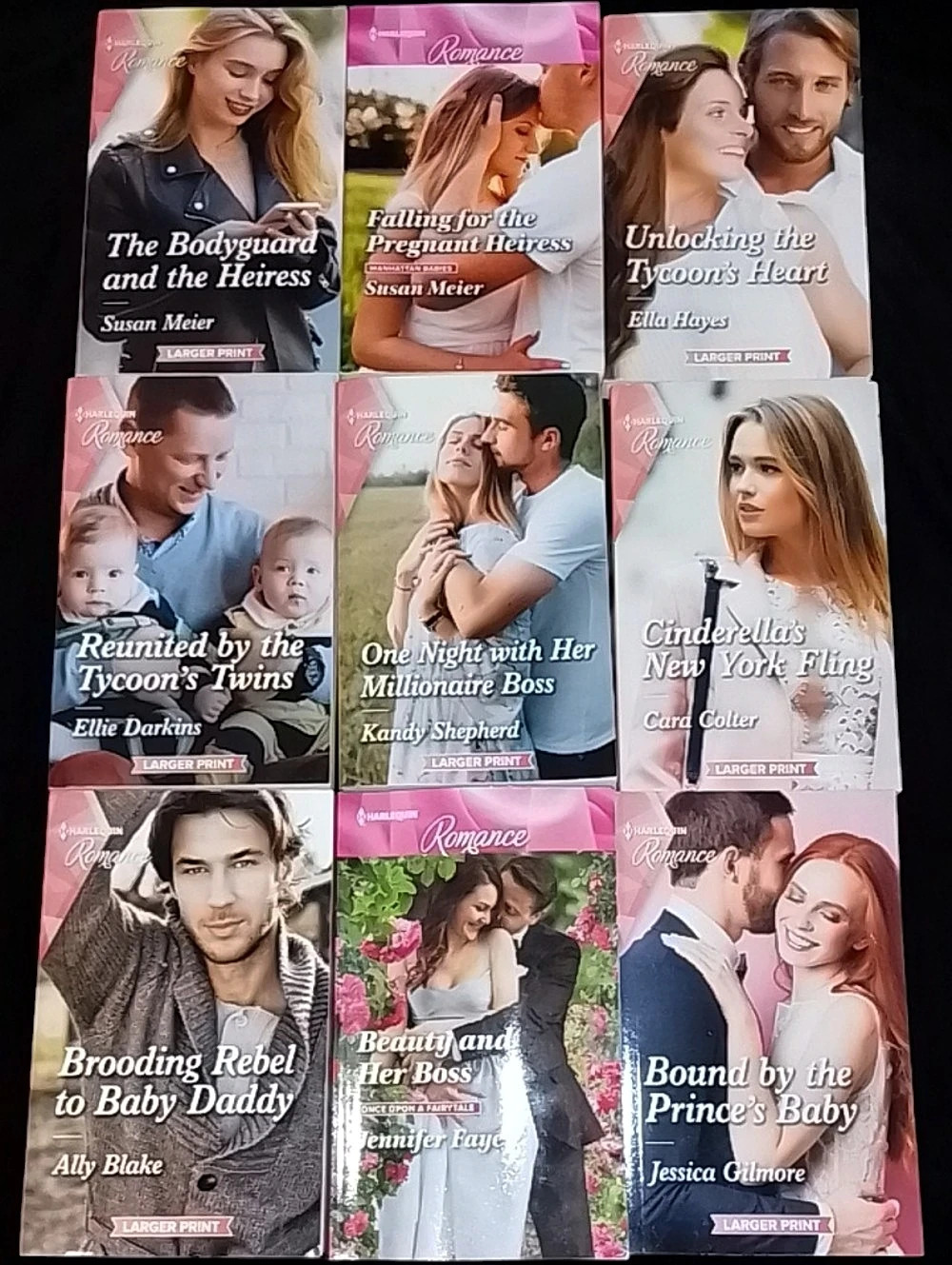 Lot Of 9 Harlequin Romance Books